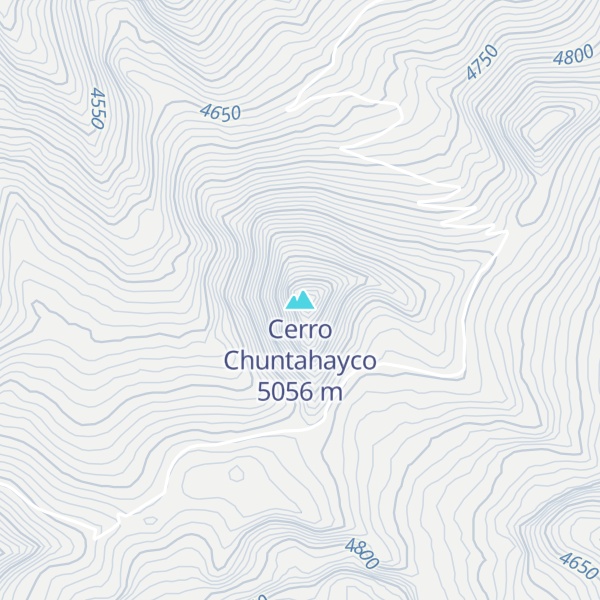 Map of Cerro Chuntahayco