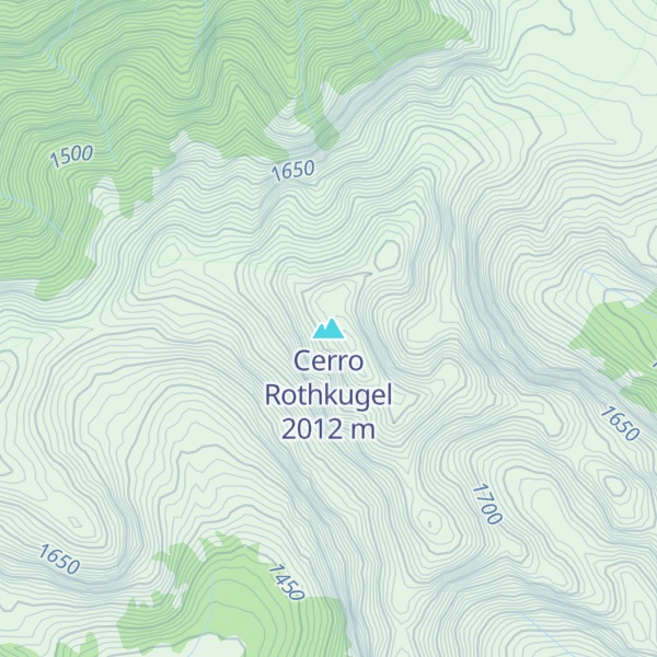 Map of Cerro Rothkugel