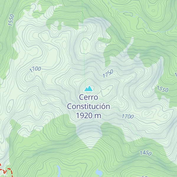 Map of Cerro Constitución