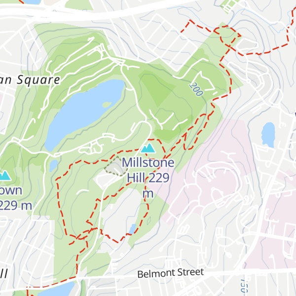 Map of Millstone Hill