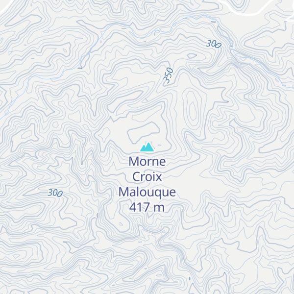 Map of Morne Croix Malouque