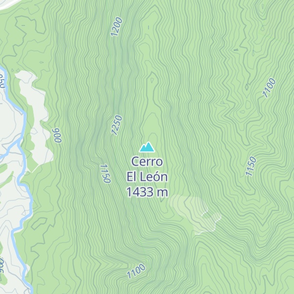 Map of Cerro El León