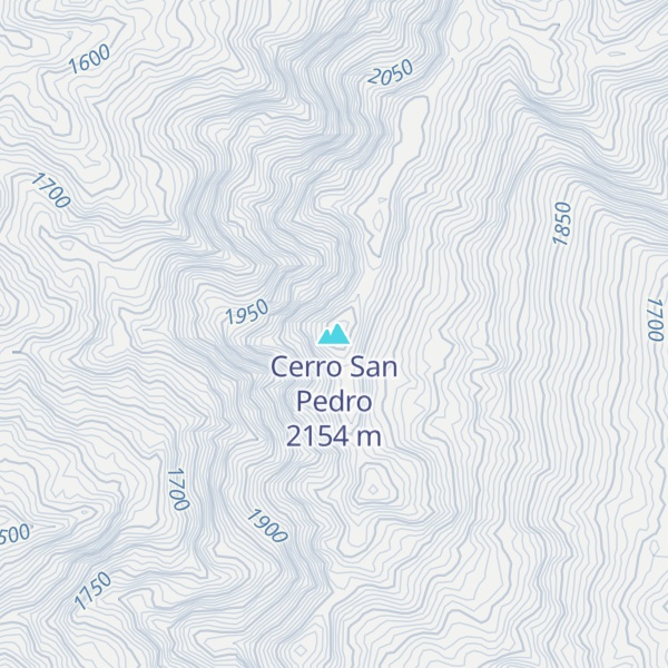 Map of Cerro San Pedro