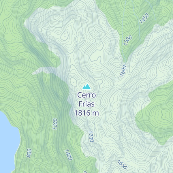 Map of Cerro Frías