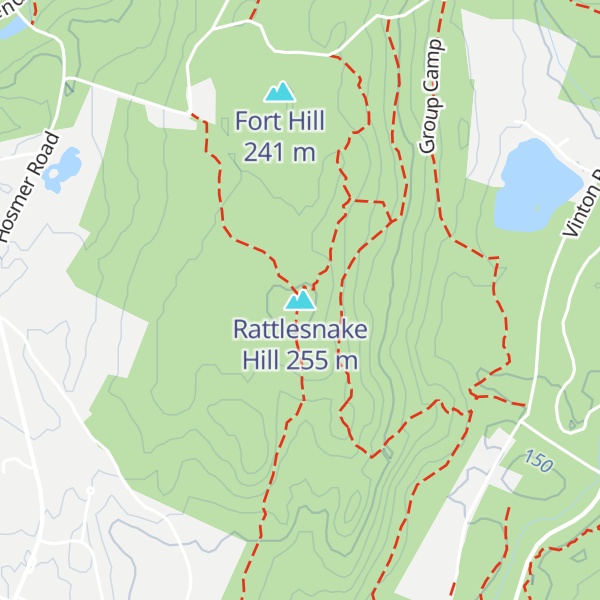 Map of Rattlesnake Hill