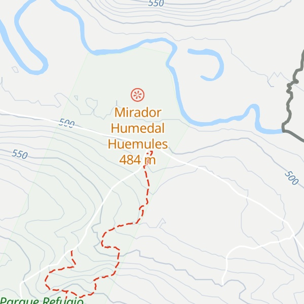 Map of Refugio Los Ñires