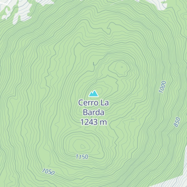 Map of Cerro La Barda