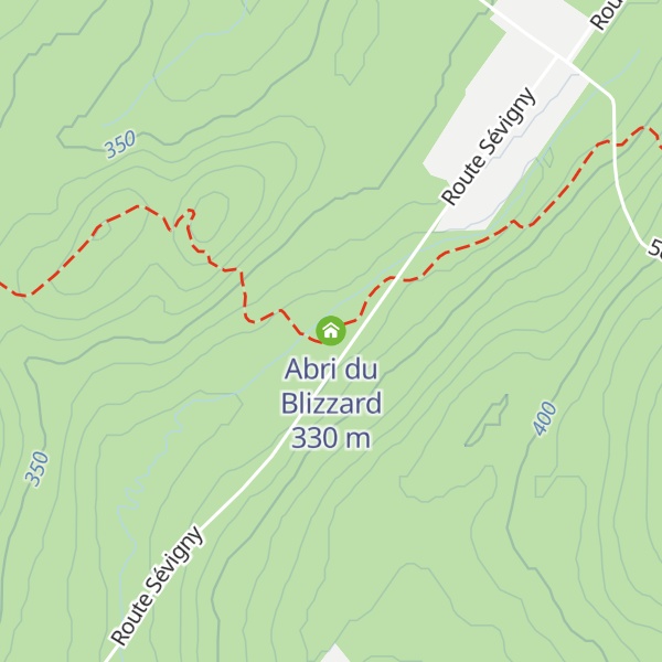 Map of Abri du Blizzard