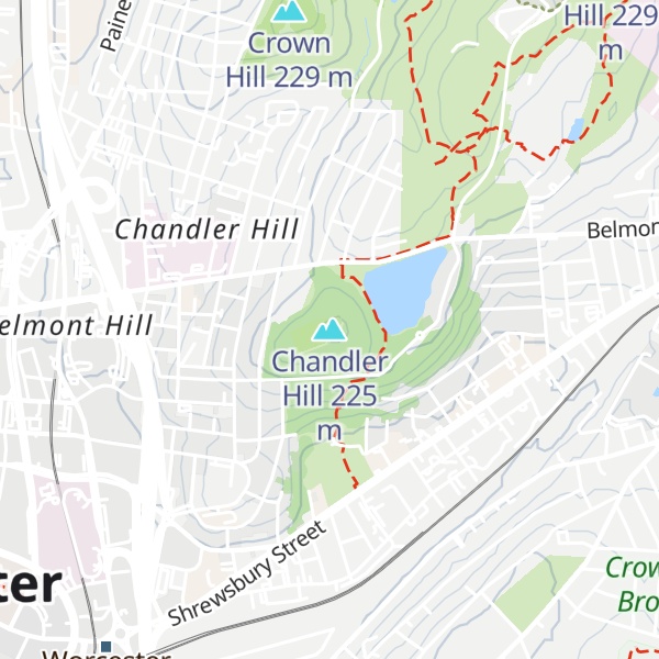 Map of Chandler Hill