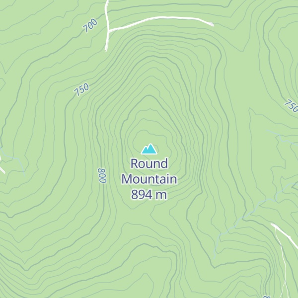 Map of Round Mountain