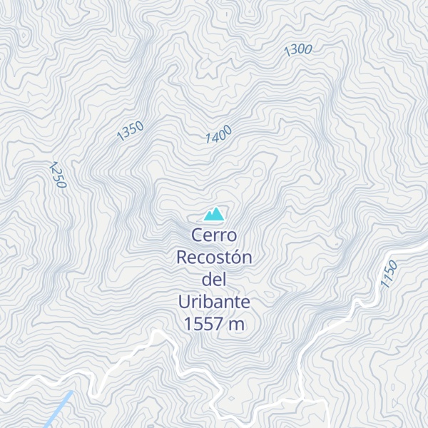 Map of Cerro Recostón del Uribante