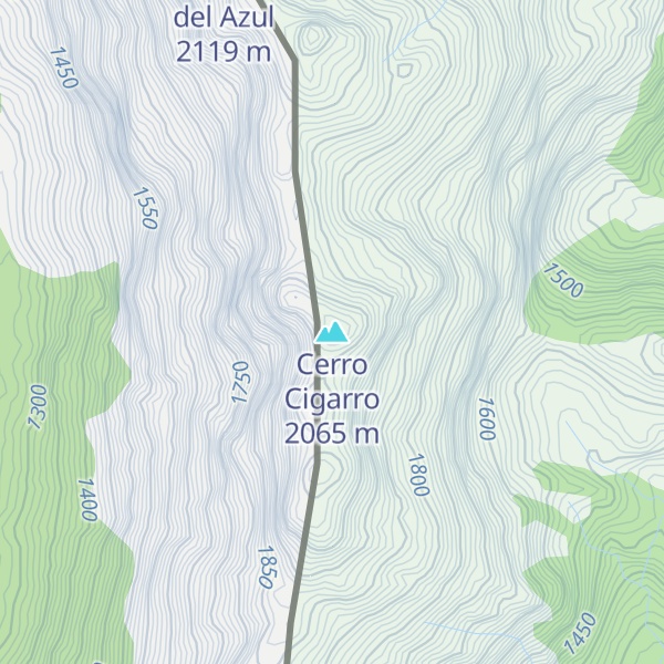 Map of Cerro Cigarro