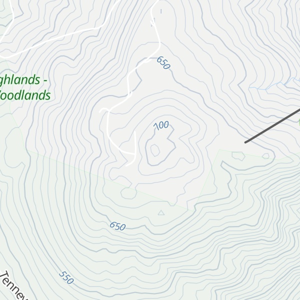 Map of Tenney Mountain