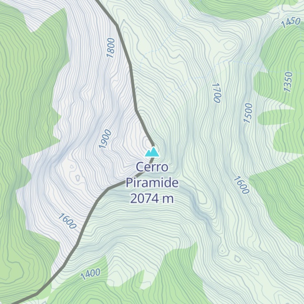 Map of Cerro Piramide
