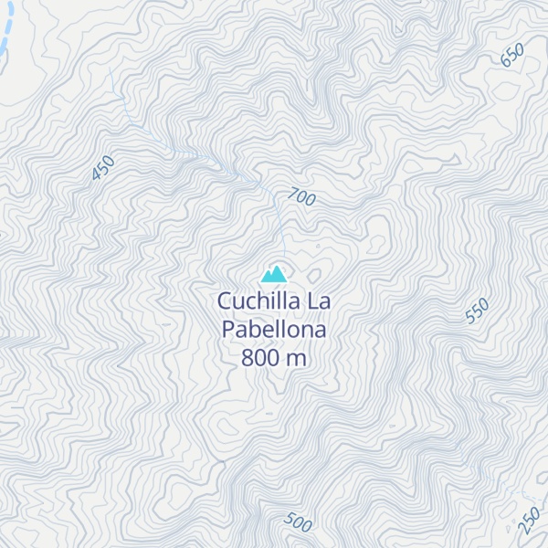 Map of Cuchilla La Pabellona