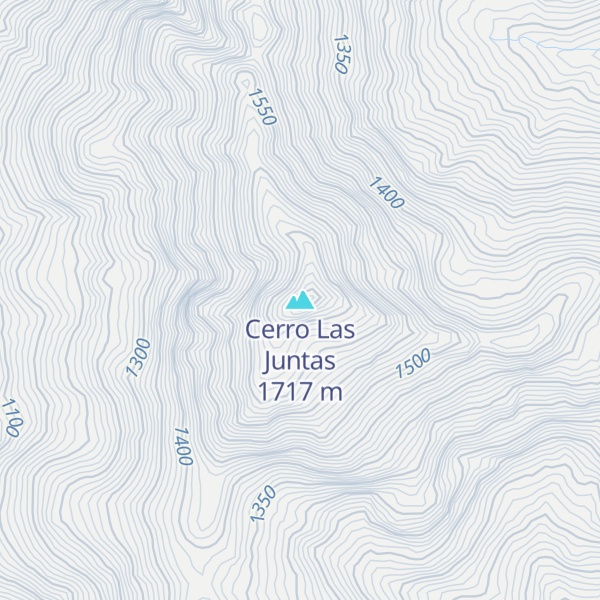Map of Cerro Las Juntas