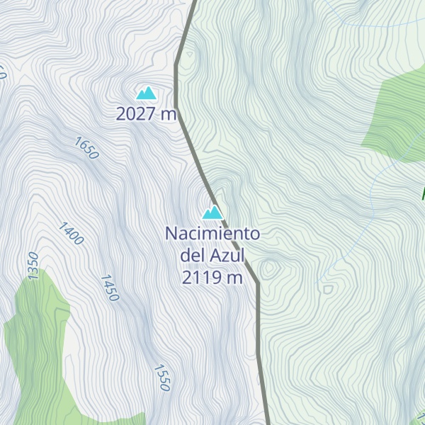 Map of Nacimiento del Azul