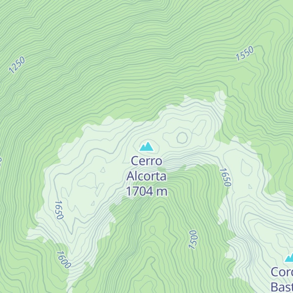 Map of Cerro Alcorta