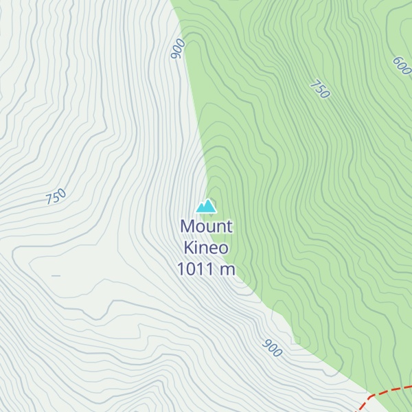 Map of Mount Kineo
