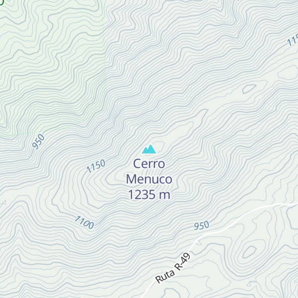 Map of Cerro Menuco