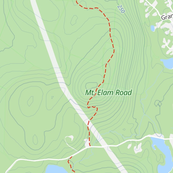 Map of South Monoosnoc Hill