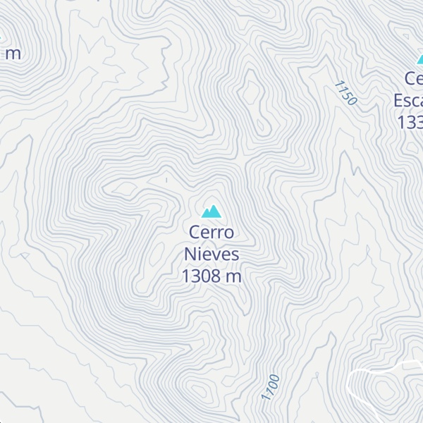 Map of Cerro Nieves