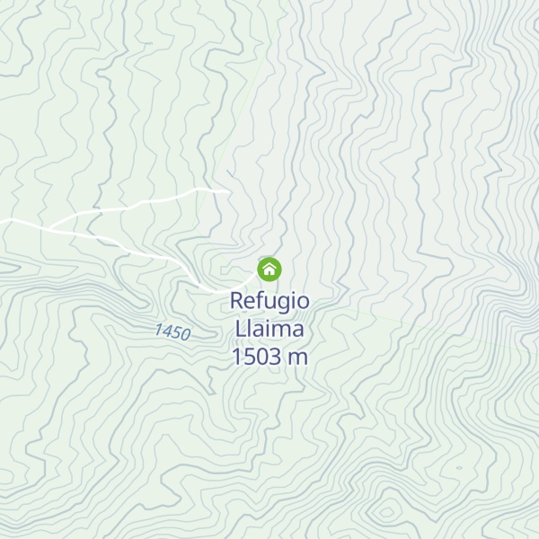 Map of Refugio Llaima