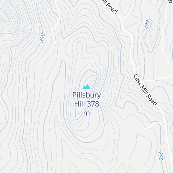 Map of Pillsbury Hill
