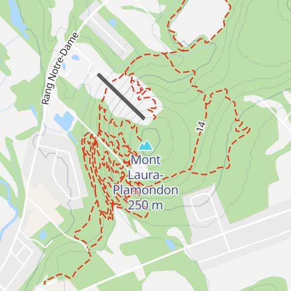 Map of Mont Laura-Plamondon