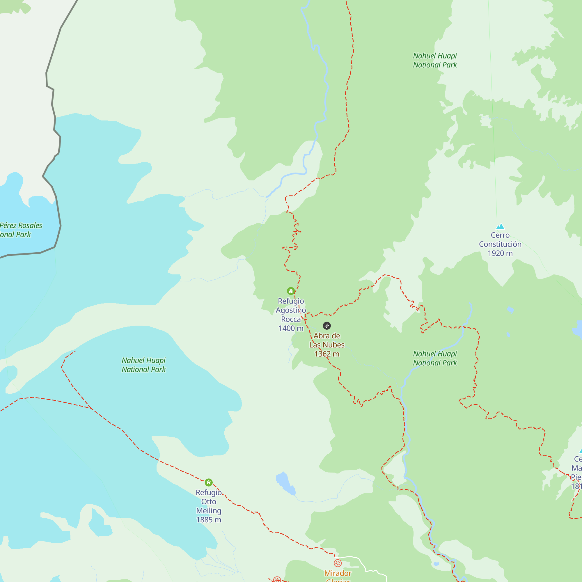 Refugio Agostino Rocca map