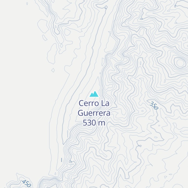 Map of Cerro La Guerrera