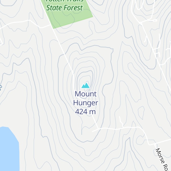 Map of Mount Hunger
