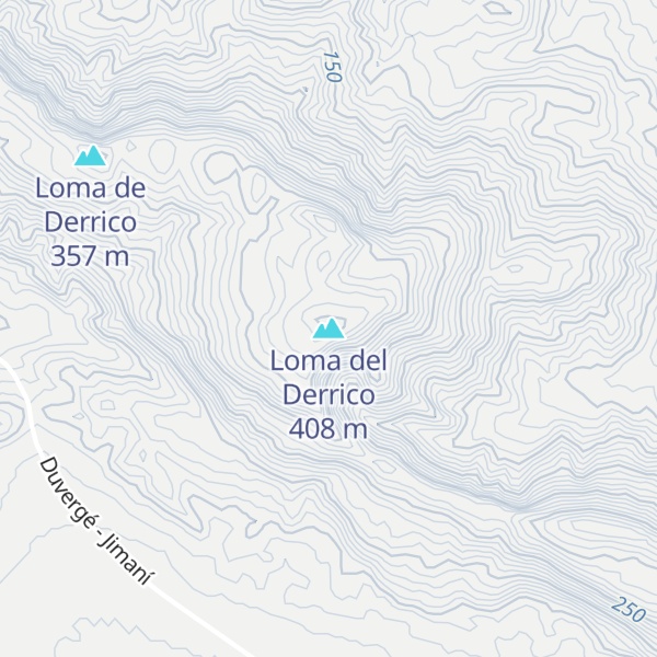 Map of Loma del Derrico
