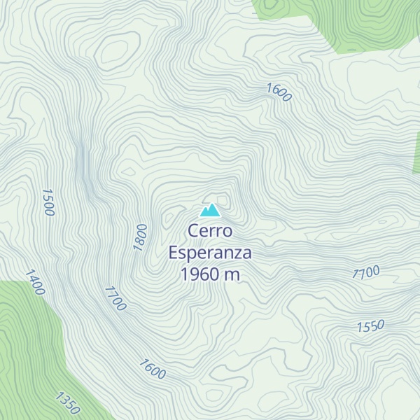 Map of Cerro Esperanza