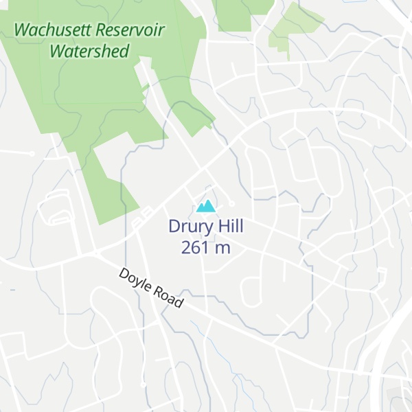 Map of Drury Hill