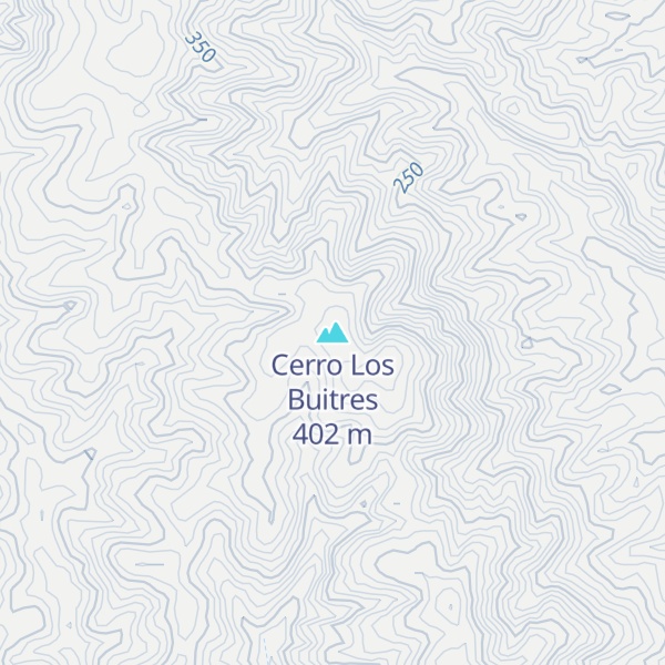 Map of Cerro Los Buitres