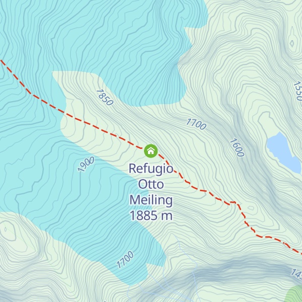 Map of Refugio Otto Meiling