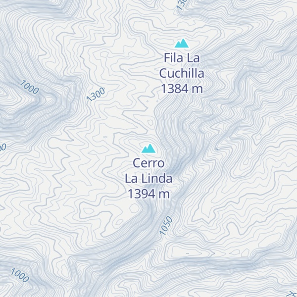 Map of Cerro La Linda