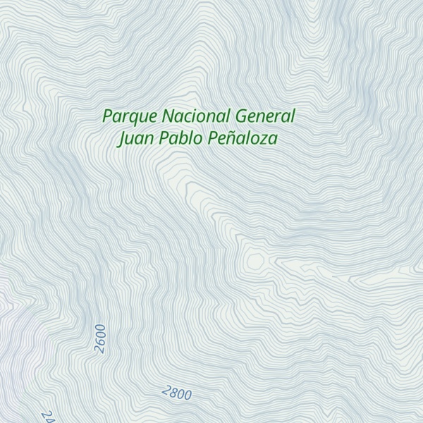 Map of Cerro Guamalito