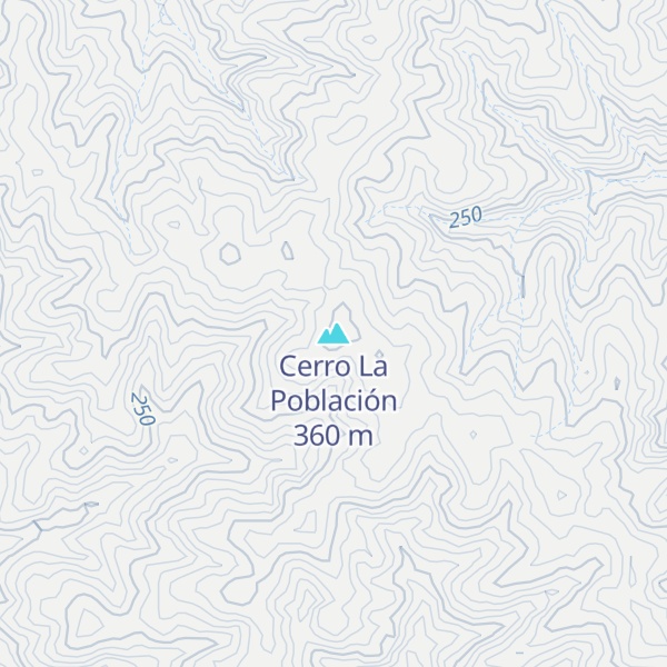 Map of Cerro La Población