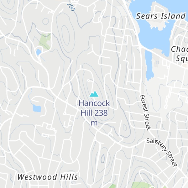 Map of Hancock Hill