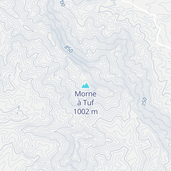 Map of Morne à Tuf