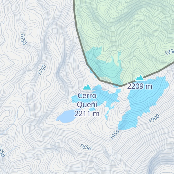 Map of Cerro Queñi