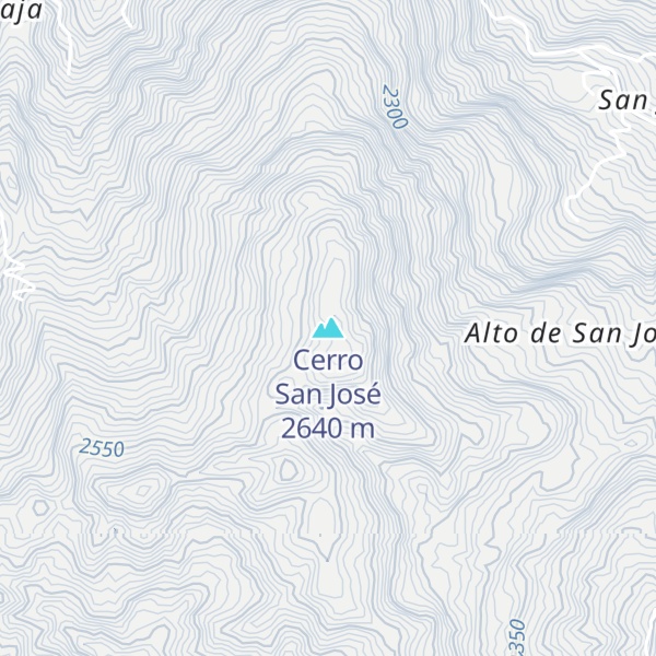 Map of Cerro San José