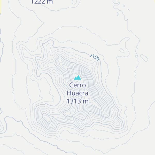 Map of Cerro Huacra