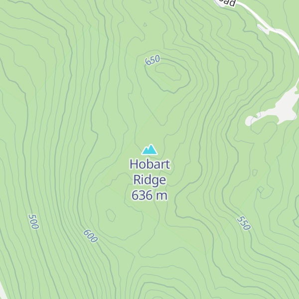 Map of Hobart Ridge