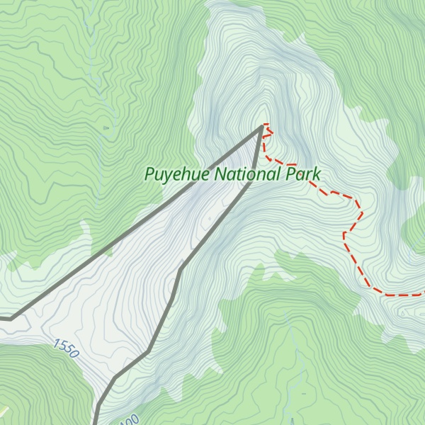 Map of Cerro Huemules