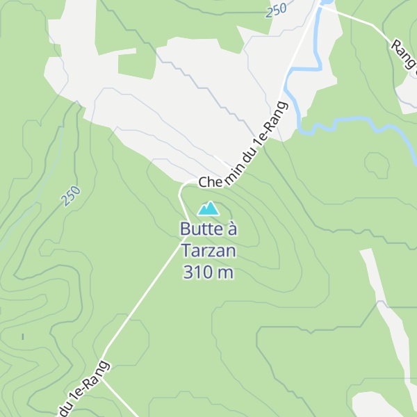 Map of Butte à Tarzan