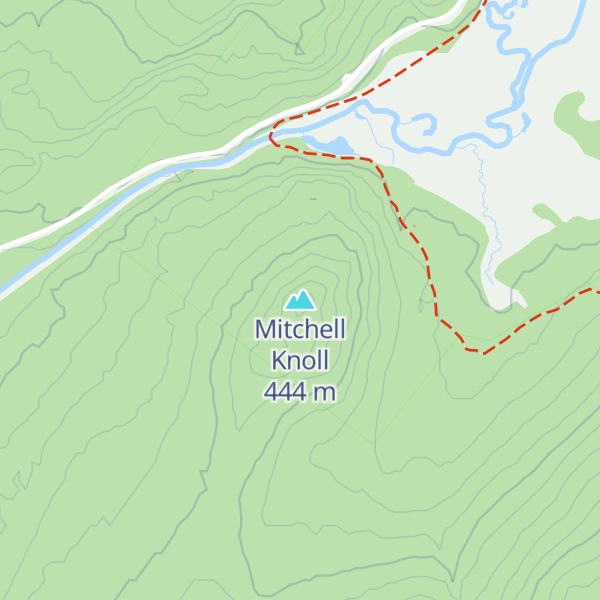 Map of Mitchell Knoll