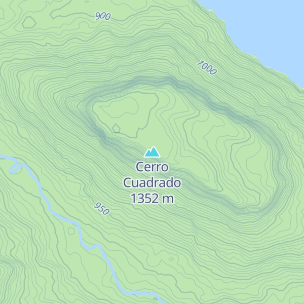 Map of Cerro Cuadrado